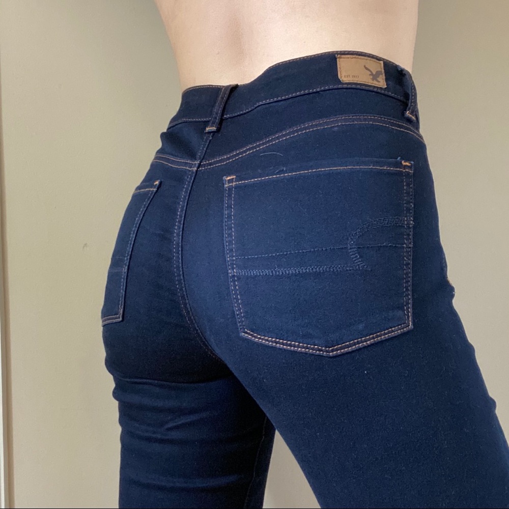 American Eagle High Waisted Dark Wash Jeggings